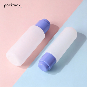 Flacon cosmétique de luxe en PE floqué 24/410 – Bouchon à pression à sortie centrale, pot vide rechargeable pour lotion, sérum et essence - Product Image 3