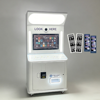 Cabina de Fotos YiXiLe de 27 Pulgadas con Impresión Instantánea, Construcción Metálica, Autoservicio, Capacidad para 1-7 Personas, Conectividad HDMI/Wi-Fi/USB