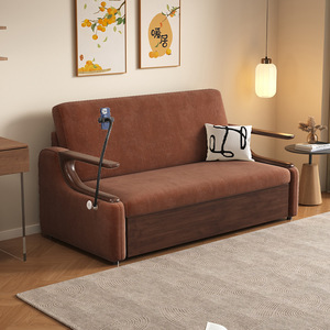 Nouveau canapé-<span class=keywords><strong>lit</strong></span> double pliable multifonctionnel télescopique à double usage, canapé-<span class=keywords><strong>lit</strong></span> intégré pour salon et hébergement d'invités - Product Image 3