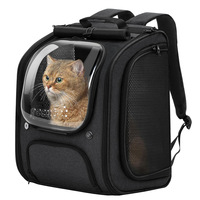 Sac à dos de transport pour chat respirant et luxueux avec fermeture éclair, sac à bandoulière portable pour sorties, sac à main universel grande capacité
