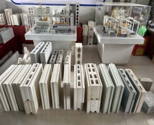 Macchina Automatica per Blocchi di Gesso Multifunzionale da 120mm di Spessore, Produzione di Mattoni Cavi e Pannelli in Gesso - Product Image 6