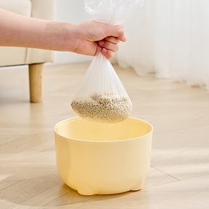 Caja de arena para gatos con tapa, antidesodorante, contenedor de arena para mascotas con tapa, bote de basura de plástico delgado para gatos de interior - Product Image 3
