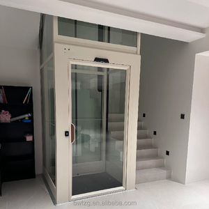 Al Aire Libre 2-4 pisos ascensores hidráulicos residenciales para el hogar/puerta automática Villa ascensor casa ascensor vidrio ascensores domésticos - Product Image 5
