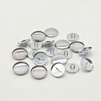 Boutons en métal aluminium à tige, prix de gros, coquilles vierges, boutons recouverts de tissu pour meubles, canapé, rembourrage
