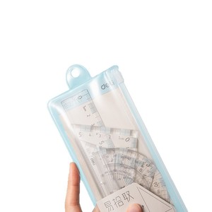 Deli Jx160 Ruler Set 15cm Plastic 4 Piece For Students Drawing Studying Math Tools - Product Image 5