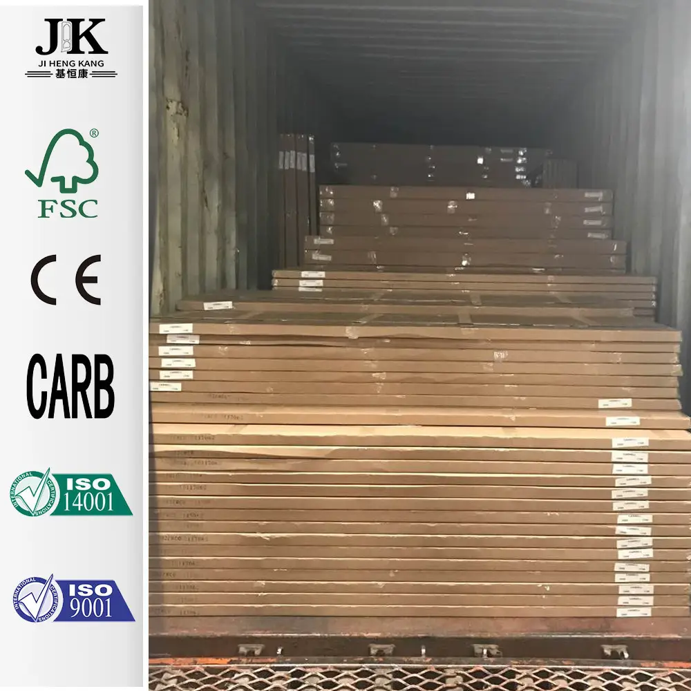 Jhk preço de fábrica com boa quanlity sólido oak slab madeira portas