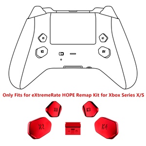 ปุ่มหลังแบบใหม่สีแดงโครเมียม K1 K2 K3 K4 และสวิตช์แบบกดสำหรับคอนโทรลเลอร์ Xbox Series XS ชุดอุปกรณ์ EXtremerate Hope Remap - Product Image 3