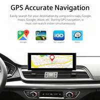Estéreo para Auto con CarPlay y Android Auto de 12.3 Pulgadas, Pantalla Dividida, GPS Integrado, Montaje en el Tablero, Radio FM USB de Alta Resolución para AUDI Q5 Q5L 2018