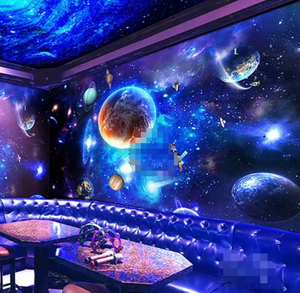 Cosmic Starry Sky Techo 3D Wallpaper Sticker Papel de pared para club nocturno - Product Image 1