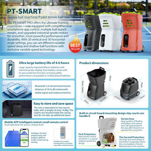 מחיר מפעל טניס כדור מכונת אפליקציה שליטה pusun pusun padel אימון טניס מכונת זריקת טניס - Product Image 2