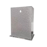 Boîte de dons et de charité Tzedakah en acrylique, personnalisée, en gros, pour collection de pièces de monnaie juives, et cadeau de Shabbat recyclable
