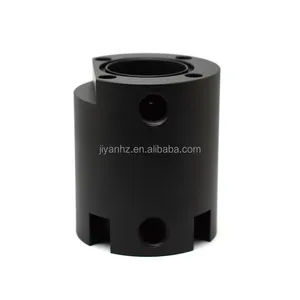 Jiyan factory customized black Anodized aluminum hardware sleeve parts CNC milling metal lathe parts supplier