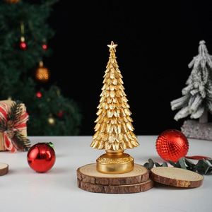 2026 New Arrival Mini Religious Christmas <b>Tree</b> Ornament Resin Crafts <b>Tabletop</b> Decoration Home Living Room Party Festiva - Product Image 6