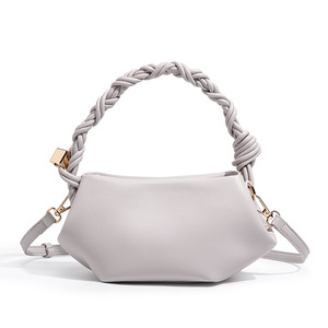 <span class=keywords><strong>Sac</strong></span> à <span class=keywords><strong>main</strong></span> bandoulière hexagonal tissé en <span class=keywords><strong>cuir</strong></span> véritable de luxe pour femme, avec boucle magnétique, étanche, vente en gros GANN Chine - Product Image 5