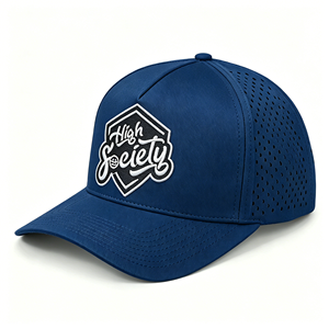 Custom Embroidered Logo 5 Panel Colorful Hydro Laser Hole Cap <b>Waterproof</b> Men Sports <b>Hat</b> - Product Image 3