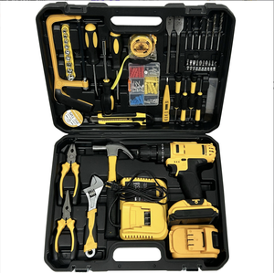 New Arrivals 108pcs Multifunctional Household <b>Tool</b> Kit Craftsman Mechanic Cordless Power Drill Woodworking Set PL-108 Variable S - Product Image 1