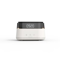 Diffuseur d'arômes Hongpai Flame, type brumeux, 180 ml, avec fonctions d'horloge et d'alarme, protection contre le niveau d'eau, arrêt automatique