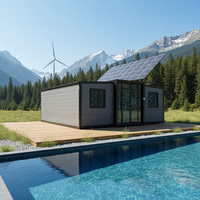 Maison préfabriquée extensible en conteneur de 20, 30 ou 40 pieds, résistante aux ouragans, avec cuisine intégrée, prix compétitif, maison mobile, casa contenedor
