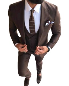 S2346R Nouveau costume pour homme élégant et tendance de couleur marron, de haute qualité, populaire - Product Image 3