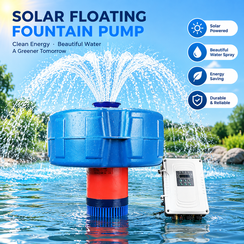 Solar Fountain Pump Floating Automatic Operation Low Maintenance for ...