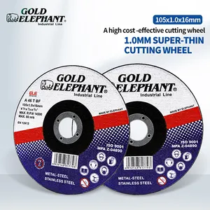 Gold Elephant günstige preis schnittwerkzeuge ultradünne metall-schneidscheibe 105 x 10 x 16 mm 4 zoll schneidrad
