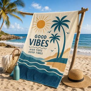 Promotional Printed Custom Embossed Business Gift <b>Beach</b> <b>Microfiber</b> <b>Towel</b> With Logo - Product Image 1