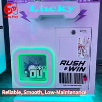Machine de jeu d'arcade à monnayeur Double Layer Crane Machine Spin-N-Drop Turntable Gift Arcade Coin Operated Wireless Clip Prize Game Machine for Mall Metal