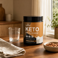 Aeglewell Poudre de shake de repas KETO sans sucre, shake de repas Keto sans sucre, shake de repas au chocolat, substitut de repas, shakes protéinés