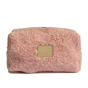 Pochette de maquillage <span class=keywords><strong>en</strong></span> polaire Teddy Qetesh, logo personnalisé, douce, moelleuse, portable, pour <span class=keywords><strong>voyage</strong></span> - Product Image 5