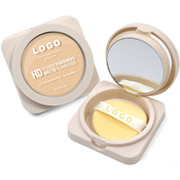 Anti-cernes personnalisé contrôle de l'huile longue durée poudre pour le visage maquillage mat minéral pressé poudre de réglage compact