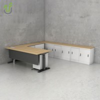 Ensemble de bureau modulaire écologique IULTRA pour directeur, avec 2 secrétaires, rangement, mobilier de bureau moderne et luxueux, garantie 10 ans