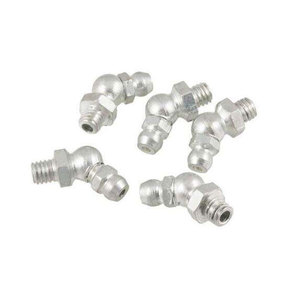 Raccordi Idraulici in Ottone, Nippli <span class=keywords><strong>per</strong></span> Ingrassaggio 45d 90d, Nippli Diritti in Acciaio Inox Nichelato M6 M12 BSP NPT - Product Image 3