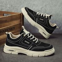 Chaussures pour hommes, vente chaude, direct usine, nouvelle tendance, chaussures décontractées basses en toile, style britannique, design décontracté