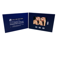 Impression personnalisée de brochures vidéo sur écran lcd 3.5/4.3/5/7 pouces pour la publicité