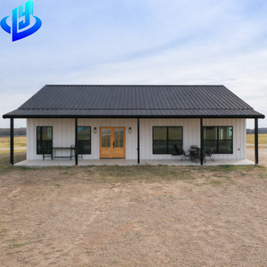 <span class=keywords><strong>บ้าน</strong></span>โครงเหล็กสไตล์ฟาร์มเฮาส์สมัยใหม่ ระเบียงเดี่ยว <span class=keywords><strong>ชั้น</strong></span><span class=keywords><strong>เดียว</strong></span> ทนลมแรง ปรับขนาดได้ สำเร็จรูป - Product Image 1