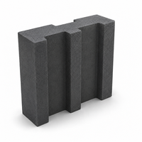 Bloc réfractaire en carbure de silicium en forme de E, meuble de four de forme spéciale, haute température, pour support de revêtement de four
