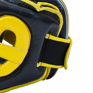 Protège-tête de boxe en cuir sur mesure de haute qualité avec design réglable et durable en couleur unie - Product Image 6