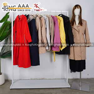 KungFu KingAAA Trench Corto Retrò con <span class=keywords><strong>Cintura</strong></span> da Donna, Giacca Invernale Vintage Usata di Seconda Mano, Giacca Avvolgente in Vita, Abbigliamento Casual Streetwear - Product Image 4