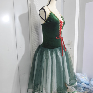 Yk469 Tutú de panqueque de ballet preprofesional para niñas y mujeres Traje de bailarina Tutus plisado 3 colores disponibles - Product Image 3