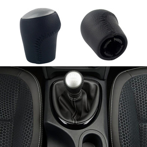 PQY Manual Gear <b>Knob</b> 6-Speed Leather <b>Shift</b> Lever For Nissan Qashqai X-Trail MT 2006-2013 Ergonomic Design - Product Image 5
