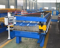Machine de formage à froid entièrement automatique pour tuiles émaillées et tôles ondulées métalliques à double couche