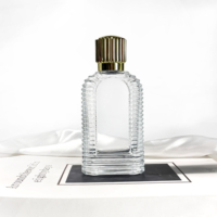 Flacon de parfum vide rectangulaire unique et transparent, atomiseur, bouteille d'huile d'olive, pots en verre avec couvercles, flacons de parfum en verre de 50 ml