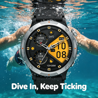 Reloj Inteligente AMOLED de 1.43 Pulgadas con GPS Integrado, Doble Pago, Brújula, Barómetro, Seguimiento de Actividad Física Durante Todo el Día, Reloj Inteligente Deportivo para Exteriores