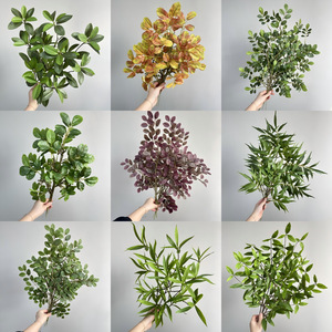 Ramas de árboles artificiales Meng Jie de 30cm-100cm, plantas de follaje de seda de PVC para decoración interior y exterior - Product Image 1