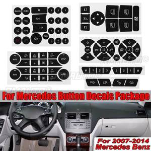 Set <b>Car</b> Button Repair Sticker Steering AC Window <b>Decals</b> Stickers New for Mercedes for Benz 2007-2014 Button Repair Sticker <b>Decal</b> - Product Image 1