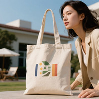 Bolsa de Lona de Algodón con Impresión Personalizada, Gran Capacidad, para Bodas y Fiestas, Venta Caliente