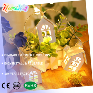 <span class=keywords><strong>Guirlande</strong></span> <span class=keywords><strong>lumineuse</strong></span> LED de Noël pour maison, blanc chaud, décoration festive d'intérieur - Product Image 1