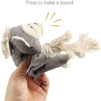 2025 nouveau gros singe tigre lapin forme en peluche jouets pour animaux de compagnie corde noeuds froissé grinçant chien jouet à mâcher