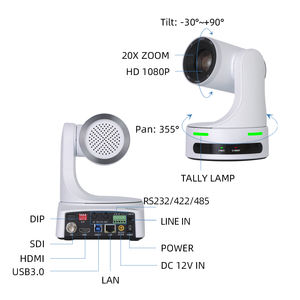 Profesyonel video <span class=keywords><strong>ptz</strong></span> usb hd 1080p 12x zoom sabit odak geniş açı video konferans odası video kamera - Product Image 4
