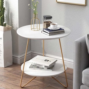 Mesa de centro de lado redondo moderna personalizada para sala de estar, Económico - Product Image 2